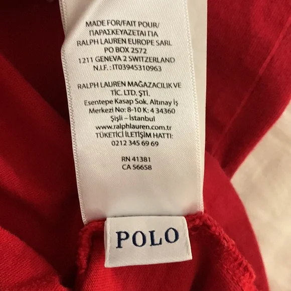 👕🟥 Men’s POLO Crewneck T-shirt - Short Sleeve - Size L - Custom Slim Fit - Picture 5 of 6